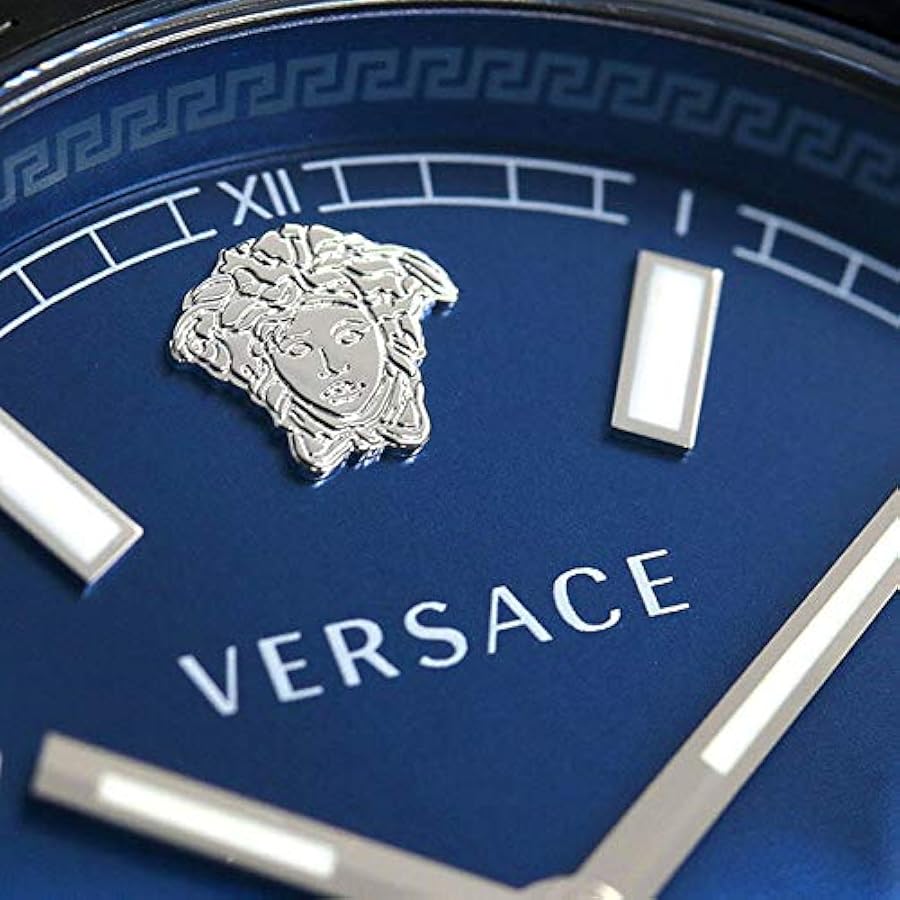 VERSACE 青文字盤 メタルバンド 時計 VERSACE 青文字盤 メタルバンド 時計 VERSACE 青文字盤 メタル